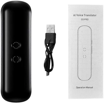 FLAMMKRAFT Traducteur Vocal G5 Pro : Appareil De Haute Précision Avec Connexion Bluetooth Et Traduction En Temps Réel. Prise En Charge De 127 Langues. Publicité FLAMMKRAFT Traducteur Vocal G5 Pro : Appareil De Haute Précision Avec Connexion Bluetooth Et Traduction En Temps Réel. Prise En Charge De 127 Langues. Publicité