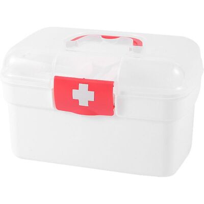 URSUS Boîte À Médicaments Domestique En Plastique, Boîte De Rangement De Médicaments Ménagers, Boîte Médicale D'Urgence Pratique De Grande Capacité - Publicité URSUS Boîte À Médicaments Domestique En Plastique, Boîte De Rangement De Médicaments Ménagers, Boîte Médicale D'Urgence Pratique De Grande Capacité - Publicité