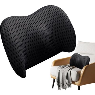 Vision Coussin De Soutien Lombaire Ergonomique – Oreiller De Soutien Dorsal Orthopédique En Mousse À Mémoire De Forme – Pour Chaise De Bureau, Voiture Et Maison – Respirant Et Lavable - Publicité Vision Coussin De Soutien Lombaire Ergonomique – Oreiller De Soutien Dorsal Orthopédique En Mousse À Mémoire De Forme – Pour Chaise De Bureau, Voiture Et Maison – Respirant Et Lavable - Publicité