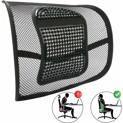 URSUS Ensoleille – Coussin Lombaire Ergonomique En Maille Respirante – Support De Dos Avec Massage – Compatible Bureau, Voiture, Fauteuil Roulant – Soulagement Des Douleurs - Publicité URSUS Ensoleille – Coussin Lombaire Ergonomique En Maille Respirante – Support De Dos Avec Massage – Compatible Bureau, Voiture, Fauteuil Roulant – Soulagement Des Douleurs - Publicité