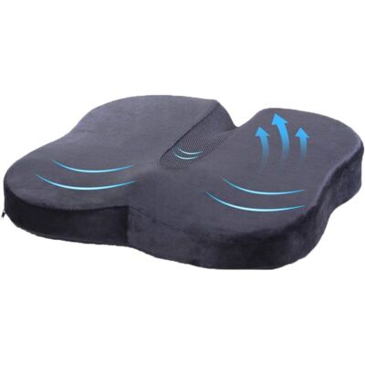 BRAST Ymyny Coussin De Siège Orthopédique En Mousse À Mémoire De Forme Pour Le Coccyx, Coussin De Siège De Voyage Pour Soulager Les Maux De Dos Et La Sciatique, Applicable Dans Les Fauteuils Roulants De Bur - Publicité BRAST Ymyny Coussin De Siège Orthopédique En Mousse À Mémoire De Forme Pour Le Coccyx, Coussin De Siège De Voyage Pour Soulager Les Maux De Dos Et La Sciatique, Applicable Dans Les Fauteuils Roulants De Bur - Publicité