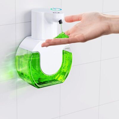 Melissa Distributeur Savon Automatique Savon Sans Contact Liquide 420 Ml,distributeur Automatique De Savon Liquide Pour La Cuisine,avec 4 Niveaux De Distribution De Savon Réglables - Publicité Melissa Distributeur Savon Automatique Savon Sans Contact Liquide 420 Ml,distributeur Automatique De Savon Liquide Pour La Cuisine,avec 4 Niveaux De Distribution De Savon Réglables - Publicité