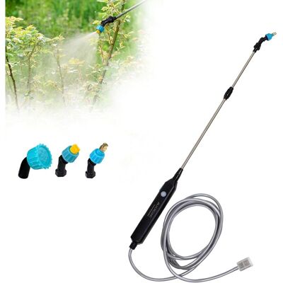 BRAST Pulvérisateur Électrique, 3m, 4 Buses, 2 Réglages De Puissance, Autonomie De 2 À 3 H, Lance Extensible 60-85 Cm, Usb, Poignée Ergonomique, Irrigation Et Nettoyage, Profumig - Publicité BRAST Pulvérisateur Électrique, 3m, 4 Buses, 2 Réglages De Puissance, Autonomie De 2 À 3 H, Lance Extensible 60-85 Cm, Usb, Poignée Ergonomique, Irrigation Et Nettoyage, Profumig - Publicité