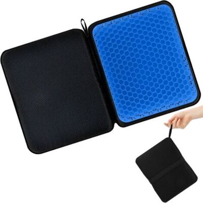 SCORPIO Coussin De Siège En Gel Pliable, Ergonomique Et Respirant Pour Un Confort Prolongé – Idéal Pour Fauteuil Roulant, Voiture, Avion Et Bureau – Conception Estivale Fraîche Avec Soutien Renforcé - Publicité SCORPIO Coussin De Siège En Gel Pliable, Ergonomique Et Respirant Pour Un Confort Prolongé – Idéal Pour Fauteuil Roulant, Voiture, Avion Et Bureau – Conception Estivale Fraîche Avec Soutien Renforcé - Publicité