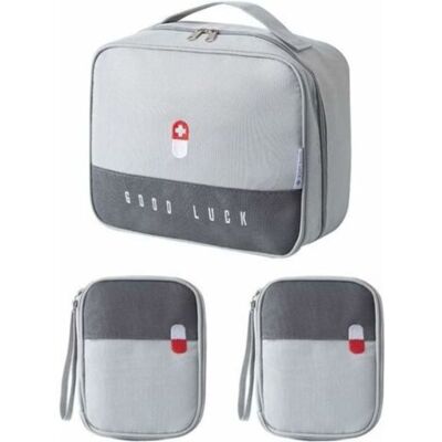 BRAST 3 Pcs Sac De Rangement De Médicaments, Trousse De Premiers Secours Portable Boîte Médicale, Trousse De Secours Vide, Sac Durgence Médical Imperméable Les Pour Maison Voyages Camping, Gris - Publicité BRAST 3 Pcs Sac De Rangement De Médicaments, Trousse De Premiers Secours Portable Boîte Médicale, Trousse De Secours Vide, Sac Durgence Médical Imperméable Les Pour Maison Voyages Camping, Gris - Publicité