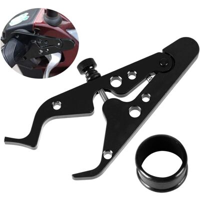 MOXIE Aide Universelle D'Accélérateur De Moto, Poignée De Pince De Contrôle De Croisière D'Assistance De Verrouillage De Moto Avec Anneau En Silicone - Publicité MOXIE Aide Universelle D'Accélérateur De Moto, Poignée De Pince De Contrôle De Croisière D'Assistance De Verrouillage De Moto Avec Anneau En Silicone - Publicité