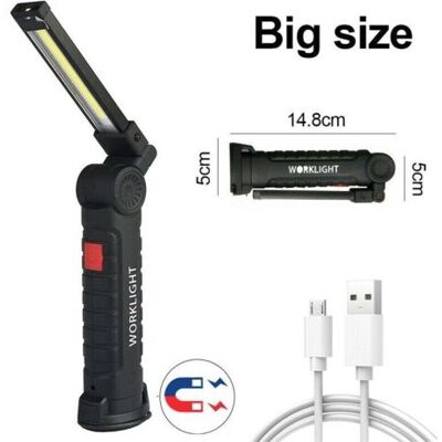 SCORPIO Lot De 2 Lampes Torches Magnétiques Rechargeables Cob, Lampe D'Inspection Flexible Sans Fil Pour Travaux - Publicité SCORPIO Lot De 2 Lampes Torches Magnétiques Rechargeables Cob, Lampe D'Inspection Flexible Sans Fil Pour Travaux - Publicité