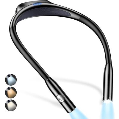 URSUS Gritin Lampe D'Établi De Cou Rechargeable, Liseuse Lampe Pour Lire Au Lit-gradation En Continu & 3 Couleurs Protection Des Yeux Avec Fonction Mémoire, 80h+autonomie, Cou Ergonomique & - Publicité URSUS Gritin Lampe D'Établi De Cou Rechargeable, Liseuse Lampe Pour Lire Au Lit-gradation En Continu & 3 Couleurs Protection Des Yeux Avec Fonction Mémoire, 80h+autonomie, Cou Ergonomique & - Publicité