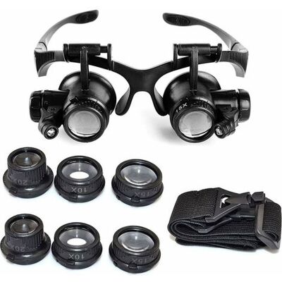 Zanussi Grossissement 10x 15x 20x 25x, Loupe À Lumière Led Réglable Pour Bijoutiers Horlogers - Publicité Zanussi Grossissement 10x 15x 20x 25x, Loupe À Lumière Led Réglable Pour Bijoutiers Horlogers - Publicité