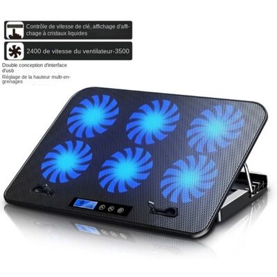 Cellfast Support Refroidisseur - Marsee - 6 Ventilateurs - Compatible 9 À 17 Pouces - Réglable - 2 Ports Usb - Publicité Cellfast Support Refroidisseur - Marsee - 6 Ventilateurs - Compatible 9 À 17 Pouces - Réglable - 2 Ports Usb - Publicité
