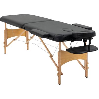 OEM Table De Massage Portable Pliable Avec Appui-tête, Hauteur Réglable, Similicuir Et Bois, Noire - Publicité OEM Table De Massage Portable Pliable Avec Appui-tête, Hauteur Réglable, Similicuir Et Bois, Noire - Publicité