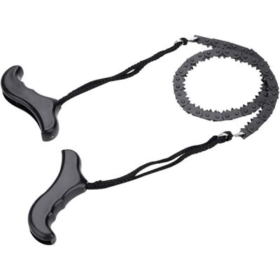 MOXIE Tronçonneuse De Poche, Scie À Main De Survie, Scie À Chaîne Manuelle En Métal Léger Portable Accessoire De Survie D'Urgence En Plein Air - Publicité MOXIE Tronçonneuse De Poche, Scie À Main De Survie, Scie À Chaîne Manuelle En Métal Léger Portable Accessoire De Survie D'Urgence En Plein Air - Publicité