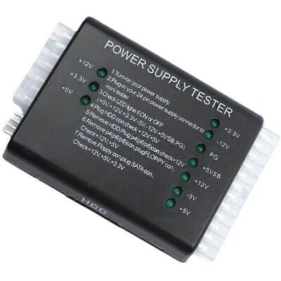 FLAMMKRAFT Testeur D'Alimentation Pour Pc 20/24 Broches Avec Voyants De Diagnostic - Publicité FLAMMKRAFT Testeur D'Alimentation Pour Pc 20/24 Broches Avec Voyants De Diagnostic - Publicité