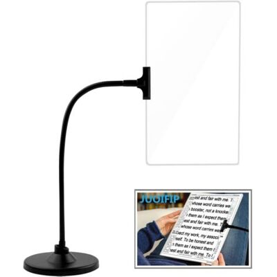 SCORPIO Loupe 4x Avec Support 215x135x1.5(mm) Flexible Col De Cygne Pleine Page Grossissement Grande Loupe Pour La Loupe De Lecture Les Personnes Âgées Malvoyantes Avec Vieillissement Des Yeux Noir - Publicité SCORPIO Loupe 4x Avec Support 215x135x1.5(mm) Flexible Col De Cygne Pleine Page Grossissement Grande Loupe Pour La Loupe De Lecture Les Personnes Âgées Malvoyantes Avec Vieillissement Des Yeux Noir - Publicité