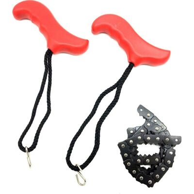 MOXIE Tronçonneuse De Poche, Scie À Main De Survie, Scie À Chaîne Manuelle En Métal Léger Portable Accessoire De Survie D'Urgence En Plein Air,red - Publicité MOXIE Tronçonneuse De Poche, Scie À Main De Survie, Scie À Chaîne Manuelle En Métal Léger Portable Accessoire De Survie D'Urgence En Plein Air,red - Publicité