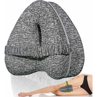 Melissa Choyclit – Oreiller De Genou Ergonomique Avec Sangle Élastique – Coussin Orthopédique Pour Alignement Colonne Vertébrale – Housse En Coton Respirant - Publicité Melissa Choyclit – Oreiller De Genou Ergonomique Avec Sangle Élastique – Coussin Orthopédique Pour Alignement Colonne Vertébrale – Housse En Coton Respirant - Publicité