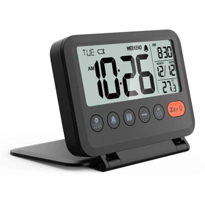 BRAST 1 Pièce - Réveil De Voyage Multifonction Portable Et Pliable - Noir - Publicité BRAST 1 Pièce - Réveil De Voyage Multifonction Portable Et Pliable - Noir - Publicité