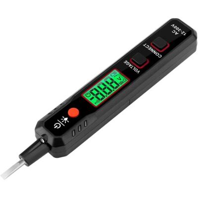 SCORPIO Tournevis Testeur, Stylo Testeur De Tension Ca 12-300v, Detecteur De Tension, Test De Fil De Phase/neutre, Avec Écran, Lampe De Poche, Alarme Sonore - Publicité SCORPIO Tournevis Testeur, Stylo Testeur De Tension Ca 12-300v, Detecteur De Tension, Test De Fil De Phase/neutre, Avec Écran, Lampe De Poche, Alarme Sonore - Publicité