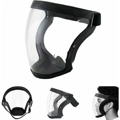 OEM Écrans Faciaux Anti-buée. Écran Facial Super Protecteur Anti-poussière Visage Intégral Masque De Protection De Sécurité Transparent Noir - Publicité OEM Écrans Faciaux Anti-buée. Écran Facial Super Protecteur Anti-poussière Visage Intégral Masque De Protection De Sécurité Transparent Noir - Publicité