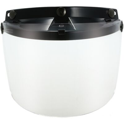 OEM Visière Universelle Relevable À 3 Boutons-pression Pour Casque De Moto Rétro Jet - Publicité OEM Visière Universelle Relevable À 3 Boutons-pression Pour Casque De Moto Rétro Jet - Publicité