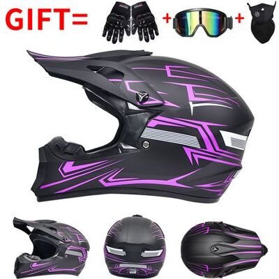 OTTO 100 Casque De Moto Cross Intégral Homme/femme, Certifiés Dot, Casque De Motocross Vtt Avec Cadeaux (gants + Lunettes + Masque) - Design Noir Et Violet - Taille M - (tour De Tête 54-57 Cm) - Publicité OTTO 100 Casque De Moto Cross Intégral Homme/femme, Certifiés Dot, Casque De Motocross Vtt Avec Cadeaux (gants + Lunettes + Masque) - Design Noir Et Violet - Taille M - (tour De Tête 54-57 Cm) - Publicité