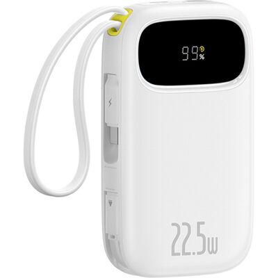 OEM Batterie Externe 10 000 Mah Avec Écran Et Câbles Intégrés Enerfill Fc31 22,5 W - Blanche - Publicité OEM Batterie Externe 10 000 Mah Avec Écran Et Câbles Intégrés Enerfill Fc31 22,5 W - Blanche - Publicité