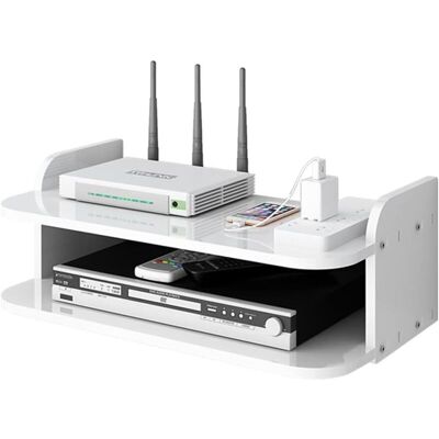 OEM Boîte De Rangement Murale Pour Routeur Tv Multimédia Pour Décodeurs De Câbles. Routeurs. Télécommandes. Consoles De Jeux Et Composants Tv.1pcs-blanc,30cm - Publicité OEM Boîte De Rangement Murale Pour Routeur Tv Multimédia Pour Décodeurs De Câbles. Routeurs. Télécommandes. Consoles De Jeux Et Composants Tv.1pcs-blanc,30cm - Publicité