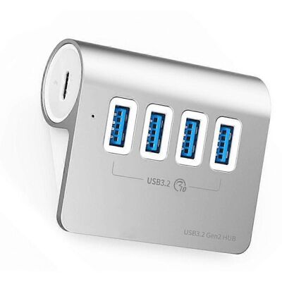 FLAMMKRAFT Hub Usb 3.2 Polyvalent Pour La Synchronisation Rapide Des Données Et La Charge, Boîtier En Aluminium - Publicité FLAMMKRAFT Hub Usb 3.2 Polyvalent Pour La Synchronisation Rapide Des Données Et La Charge, Boîtier En Aluminium - Publicité