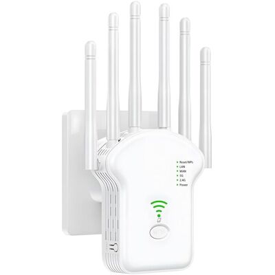 OEM Répéteur Wifi, Amplificateur Wifi, Repeteur Wifi Puissant 1200mbps -double Bande 5ghz & 2.4ghz, Wifi Booster, Wifi Extender Avec 6 Antennes, Lan/wan Ports, Mode Répéteur/routeur/ap-dou - Publicité OEM Répéteur Wifi, Amplificateur Wifi, Repeteur Wifi Puissant 1200mbps -double Bande 5ghz & 2.4ghz, Wifi Booster, Wifi Extender Avec 6 Antennes, Lan/wan Ports, Mode Répéteur/routeur/ap-dou - Publicité