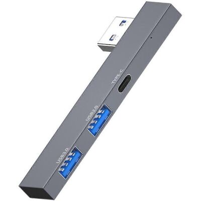 FLAMMKRAFT Hub Usb-c Multiport 3 En 1, Lecteur De Cartes Et Ports Usb 3.0/2.0 Portables - Usb Vers Usb Pd - Publicité FLAMMKRAFT Hub Usb-c Multiport 3 En 1, Lecteur De Cartes Et Ports Usb 3.0/2.0 Portables - Usb Vers Usb Pd - Publicité