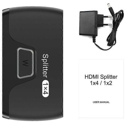 FLAMMKRAFT Commutateur Hdmi 1 Entrée 4 Sorties, Sélecteur 4k 30 Hz, Compatible Hdcp 1080p (europe) - Publicité FLAMMKRAFT Commutateur Hdmi 1 Entrée 4 Sorties, Sélecteur 4k 30 Hz, Compatible Hdcp 1080p (europe) - Publicité