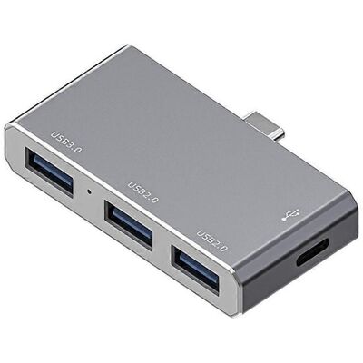 FLAMMKRAFT Hub Usb 3.0 Type C 4 En 1, Adaptateur De Transfert De Données Haute Vitesse Pour Pc Et Ordinateur Portable - Interface Type C - Argent - Publicité FLAMMKRAFT Hub Usb 3.0 Type C 4 En 1, Adaptateur De Transfert De Données Haute Vitesse Pour Pc Et Ordinateur Portable - Interface Type C - Argent - Publicité