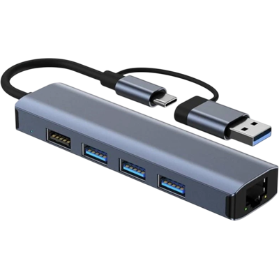 OEM Hub Usb Byl-2208 5 Em 2 Usb 3.0+tipo C/rj45 (gigabit)+usb 3.0+2.0 Cinza - Publicité OEM Hub Usb Byl-2208 5 Em 2 Usb 3.0+tipo C/rj45 (gigabit)+usb 3.0+2.0 Cinza - Publicité