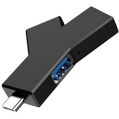 FLAMMKRAFT Hub Usb 3.0 Avec 3 Ports Usb 3.0 Et 2.0 Type-c Pour Transfert De Données, Répartiteur En Y Usb, Station D'Accueil De Type C. Publicité FLAMMKRAFT Hub Usb 3.0 Avec 3 Ports Usb 3.0 Et 2.0 Type-c Pour Transfert De Données, Répartiteur En Y Usb, Station D'Accueil De Type C. Publicité