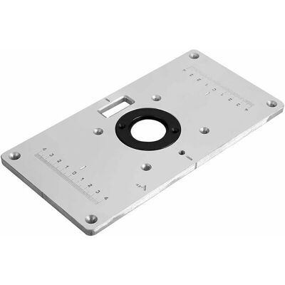 OEM Plaque D'Insertion De Table De Routeur En Aluminium – 4 Anneaux De Fraisage – Dimensions 235x120x8mm – Compatible Avec Routeurs À Bois - Publicité OEM Plaque D'Insertion De Table De Routeur En Aluminium – 4 Anneaux De Fraisage – Dimensions 235x120x8mm – Compatible Avec Routeurs À Bois - Publicité