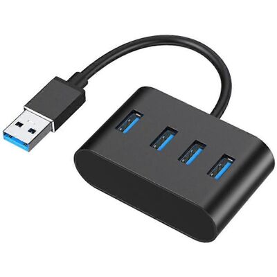 FLAMMKRAFT Répartiteur Usb Pour Transfert De Données, Hub Usb 3.0/2.0 À 4 Ports Avec Boîtier Entièrement En Aluminium - Publicité FLAMMKRAFT Répartiteur Usb Pour Transfert De Données, Hub Usb 3.0/2.0 À 4 Ports Avec Boîtier Entièrement En Aluminium - Publicité