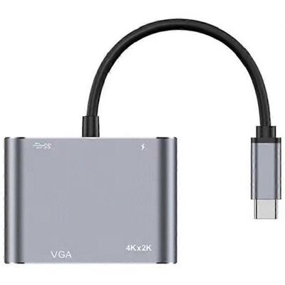 FLAMMKRAFT Adaptateur Usb-c Portable, Hub Usb-c Avec Alimentation Pd 87 W, Résolution 1080p, Boîtier En Aluminium - Publicité FLAMMKRAFT Adaptateur Usb-c Portable, Hub Usb-c Avec Alimentation Pd 87 W, Résolution 1080p, Boîtier En Aluminium - Publicité