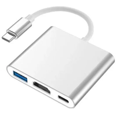 OEM Royaluxe-adaptateur Type C Hub Vers Hdtv 4k Convertisseur Avec Usb 3.0 Et Port De Charge C Usb Compatible Avec Macbook Pro, Google Chromebook, Hp, Samsung S8/s9+ - Publicité OEM Royaluxe-adaptateur Type C Hub Vers Hdtv 4k Convertisseur Avec Usb 3.0 Et Port De Charge C Usb Compatible Avec Macbook Pro, Google Chromebook, Hp, Samsung S8/s9+ - Publicité