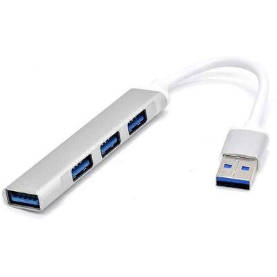 FLAMMKRAFT Station D'Accueil Usb Type-c Multifonction 4 En 1 Avec Hub Et Répartiteur Usb - Argent - Publicité FLAMMKRAFT Station D'Accueil Usb Type-c Multifonction 4 En 1 Avec Hub Et Répartiteur Usb - Argent - Publicité