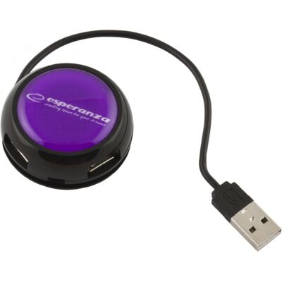 OEM Hub Usb 2.0 Es272f 4 Ports Yoyo Violet - Publicité OEM Hub Usb 2.0 Es272f 4 Ports Yoyo Violet - Publicité