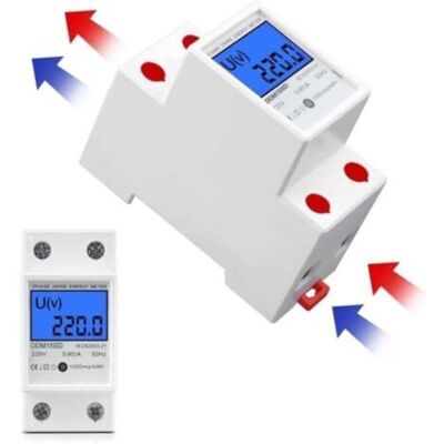 OEM Ddm15sd Compteur Energie Monophas, Compteur Electrique 50 Hz 5 (80) A Max Modulaire, Compteur Electrique 1 Phas 2 Ples Rail Din Avec Affichage Lcd, Compteur De Courant Alternatif, - Publicité OEM Ddm15sd Compteur Energie Monophas, Compteur Electrique 50 Hz 5 (80) A Max Modulaire, Compteur Electrique 1 Phas 2 Ples Rail Din Avec Affichage Lcd, Compteur De Courant Alternatif, - Publicité
