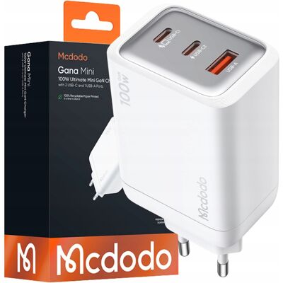 OEM Chargeur Mural Mcdodo, Bloc D'Alimentation 3 Ports Usb-c Pd 100 W Blanc - Publicité OEM Chargeur Mural Mcdodo, Bloc D'Alimentation 3 Ports Usb-c Pd 100 W Blanc - Publicité