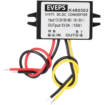 OEM Jeffergarden Dc-dc 12v/24v/36v/48v À 5v 3a Buck Converter Module D'Alimentation Abaisseur-dou - Publicité OEM Jeffergarden Dc-dc 12v/24v/36v/48v À 5v 3a Buck Converter Module D'Alimentation Abaisseur-dou - Publicité