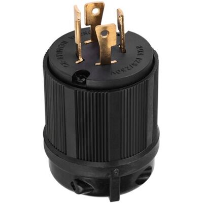 OEM Fiche D'Alimentation Mâle À Verrouillage Par Rotation 4 Broches 125 V/250 V 20 A (norme Américaine L14-20p) - Publicité OEM Fiche D'Alimentation Mâle À Verrouillage Par Rotation 4 Broches 125 V/250 V 20 A (norme Américaine L14-20p) - Publicité