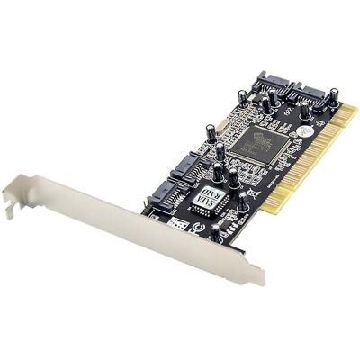 LISATR Carte D'Extension Sata 3114, Carte De Conversion 4 Ports Pci Vers Sata Standard - Publicité LISATR Carte D'Extension Sata 3114, Carte De Conversion 4 Ports Pci Vers Sata Standard - Publicité