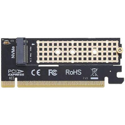 ALLAUVE Carte Adaptateur M2 Pcie 3.0 Pci-ex16 Nvme Riser Prenant En Charge Les Ssd 2280/2260/2242/2230 - Publicité ALLAUVE Carte Adaptateur M2 Pcie 3.0 Pci-ex16 Nvme Riser Prenant En Charge Les Ssd 2280/2260/2242/2230 - Publicité