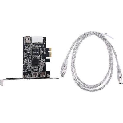 LISATR Carte D'Extension Pcie 3 Ports Firewire Pour Express 1394b Et 1394a, Adaptateur De Chipset Ti Xio2213b Pour Pc De Bureau - Publicité LISATR Carte D'Extension Pcie 3 Ports Firewire Pour Express 1394b Et 1394a, Adaptateur De Chipset Ti Xio2213b Pour Pc De Bureau - Publicité