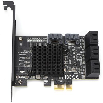 A MOON Carte D'Extension Contrôleur Pci-e Vers Sata3.0, Carte D'Extension D'Interface Sata3.0 À 8 Ports - Publicité A MOON Carte D'Extension Contrôleur Pci-e Vers Sata3.0, Carte D'Extension D'Interface Sata3.0 À 8 Ports - Publicité
