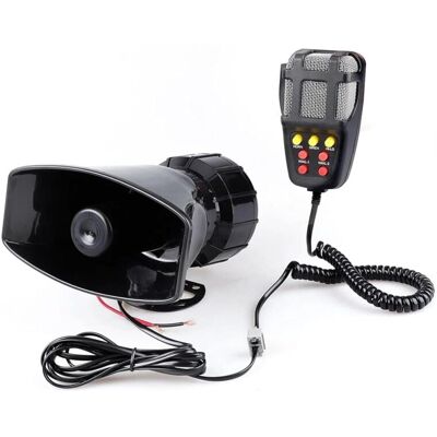 OEM Klaxon D'Alarme Mégaphone Pour Voiture, Dc 12 V, 100 W, 125 Db, Sirène Puissante Pour Moto, Voiture, Camion, Haut-parleur D'Avertissement En Plastique, Police, Pompier - Publicité OEM Klaxon D'Alarme Mégaphone Pour Voiture, Dc 12 V, 100 W, 125 Db, Sirène Puissante Pour Moto, Voiture, Camion, Haut-parleur D'Avertissement En Plastique, Police, Pompier - Publicité