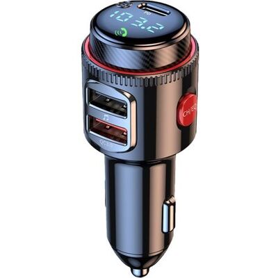 OEM Émetteur Fm Bluetooth 5.0 Pour Voiture - Chargeur Allume-cigare 48 W Max. Pd Et Qc 3.0 - Son Hifi Avec Basses Profondes, Appels Mains Libres, Compatible Avec Les Clés Usb - Publicité OEM Émetteur Fm Bluetooth 5.0 Pour Voiture - Chargeur Allume-cigare 48 W Max. Pd Et Qc 3.0 - Son Hifi Avec Basses Profondes, Appels Mains Libres, Compatible Avec Les Clés Usb - Publicité